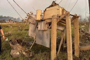 Вибух на Житомирщині: без електроенергії залишились 735 помешкань (фото)