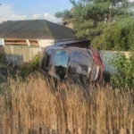 ДТП на Київщині: Jaguar злетів у кювет. Пасажири зникли, знявши номери (фото)