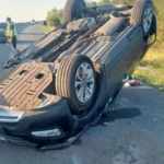 На Вишгородщині сталася аварія з перекиданням за участі трьох авто (фото)