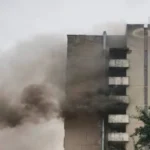 У Львові спалахнув готель (відео)