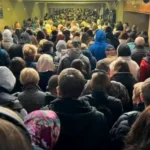 Метро Києва переповнене після тривалої тривоги (фото)