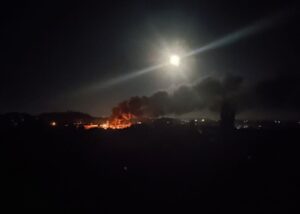У Донецьку "приліт" і пожежа