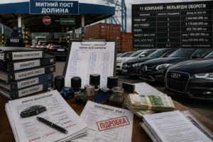 Мільярдні обороти та митні «скідки»: Як мережа з 11 автокомпаній прокручувала сірий імпорт через митний пост «Долина»