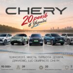 Прес-релізCHERY в Україні — 20 років руху вперед
