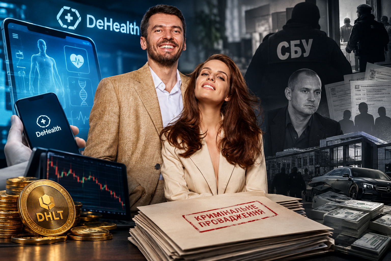 Криптопіраміда під прикриттям «медичних інновацій»: як Анна Бондаренко та Денис Цвайг створили фінансову бульбашку «DeHealth» з кримінальним шлейфом